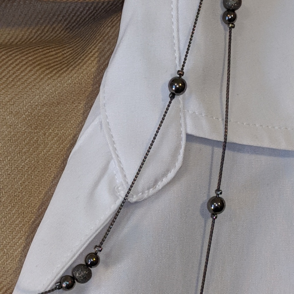 Long chain with bead accents
